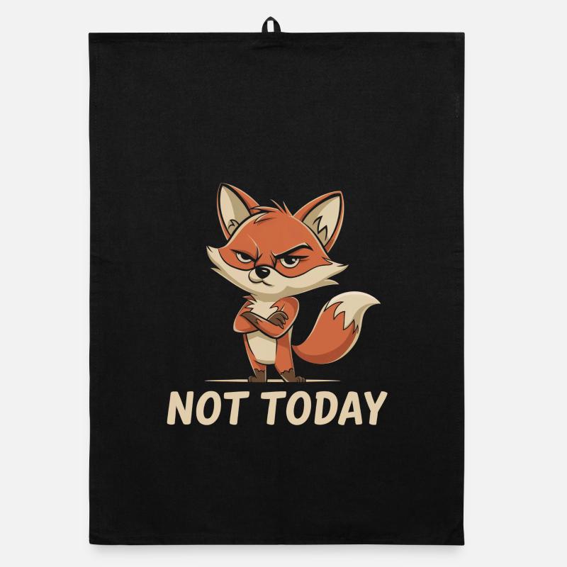 Fox Humor Organic dish towel