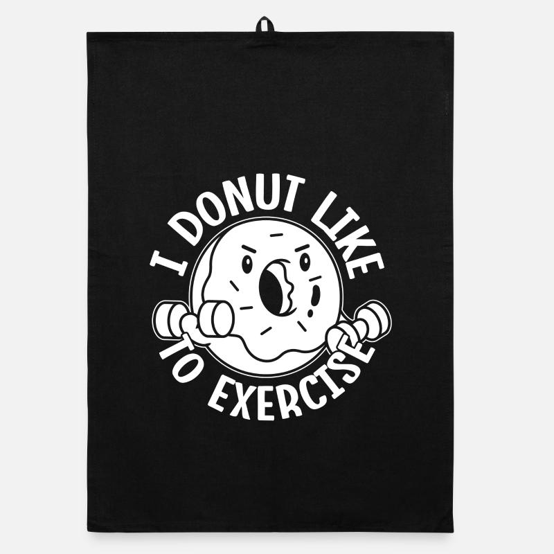 Gym Junkies I Donut Like Exercise Calisthenics Organic Geschirrtuch