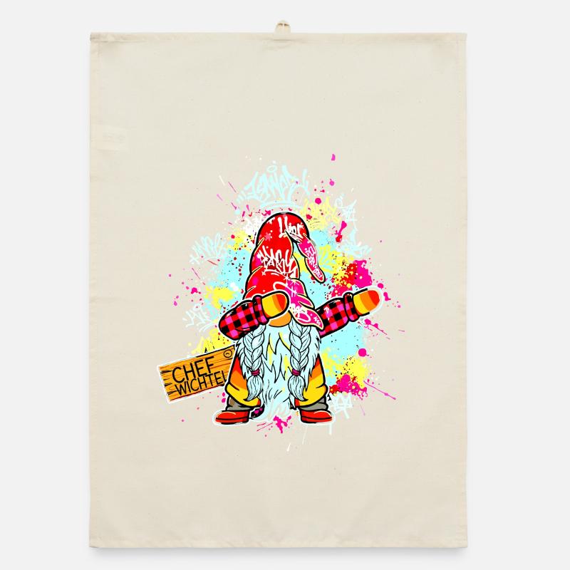 CHEF WICHTEL Dab Graffiti Männlich Xmas Torchon bio