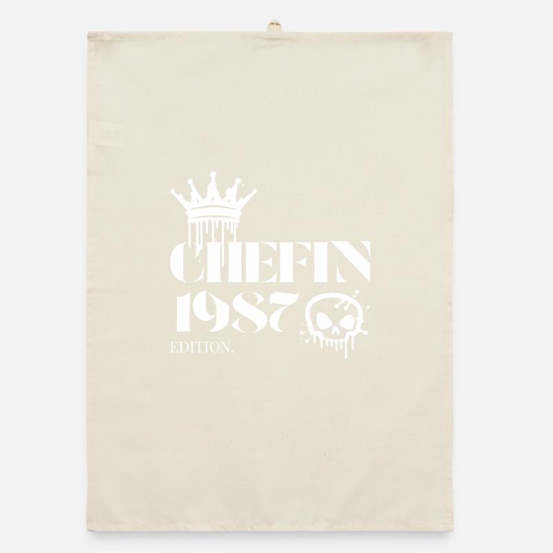 Chefin Edition 1987 – Birthday & Year Organic dish towel