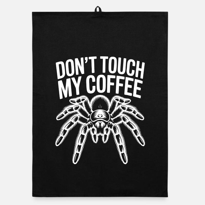 Coffee Spider: Do Not Touch Organic dish towel
