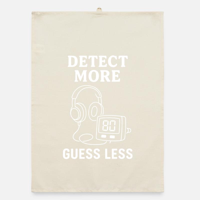 Détecter plus, deviner moins d’humour de détecteur de métaux Torchon bio