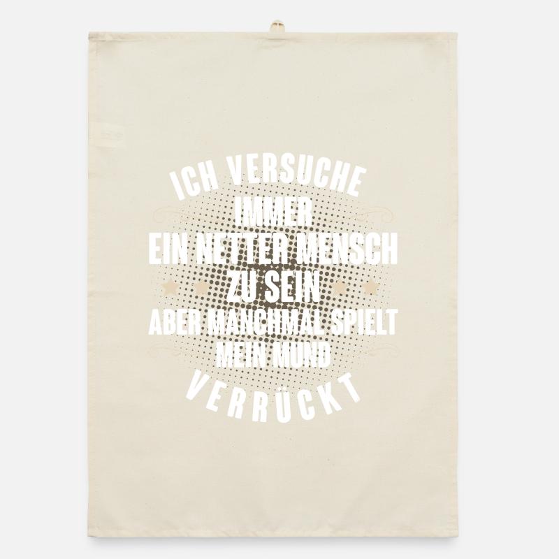 Große Klappe Organic Geschirrtuch