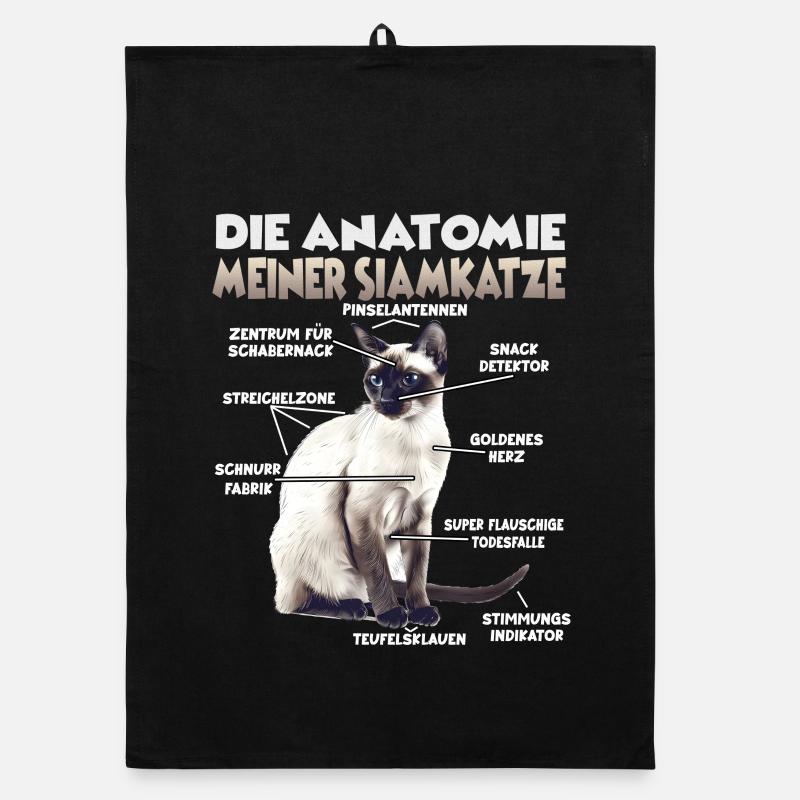 Siamese Cats Gift Cat Owner Gift Idea Organic dish towel