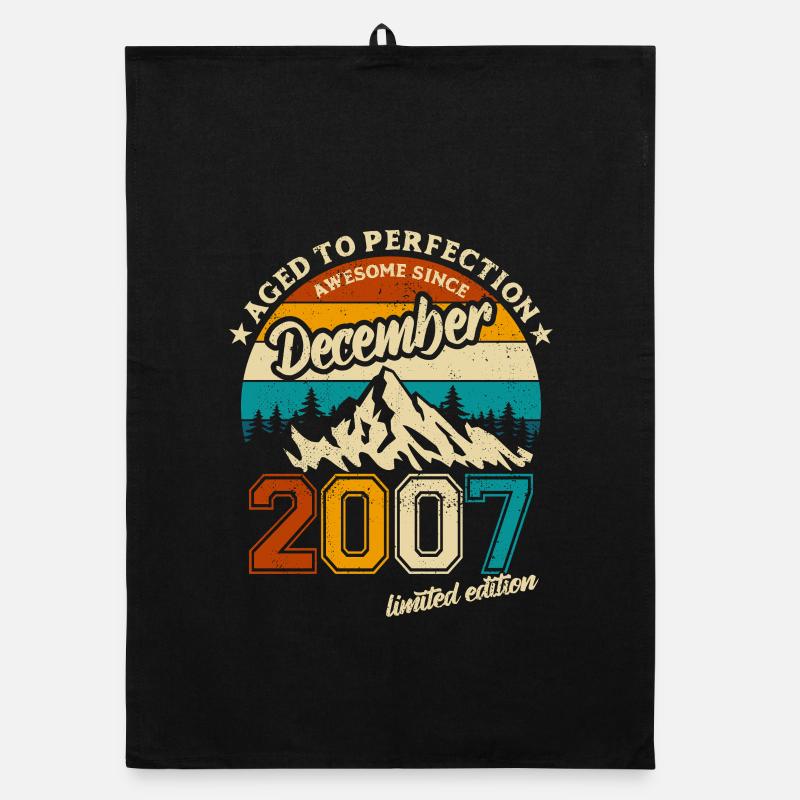 Limited Edition December 2007 Geburtstag Geschenk Organic Geschirrtuch