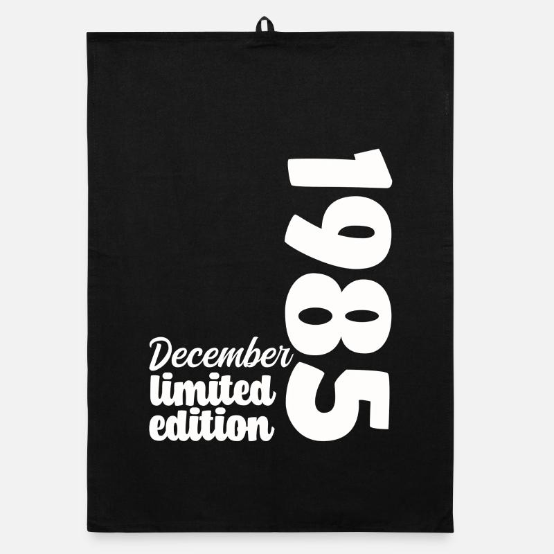 Geburtstag Dezember 1985 Limited Edition Geschenk Organic Geschirrtuch
