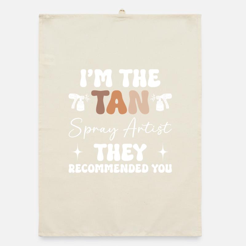 Technicien en spray bronzant Artiste bronzant Spray Tan Tech Torchon bio