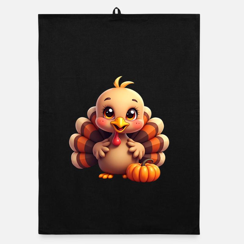 Bébé dinde de Thanksgiving Torchon bio