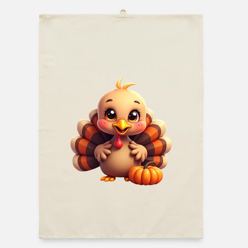 Bébé dinde de Thanksgiving Torchon bio