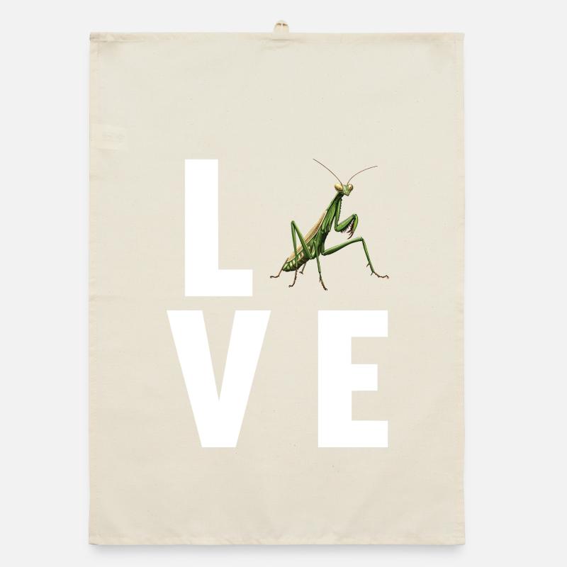 Praying mantises Praying mantis Organic dish towel