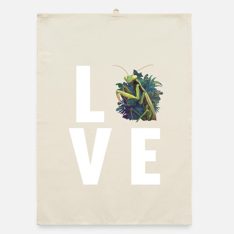 Praying mantises Praying mantis Organic dish towel