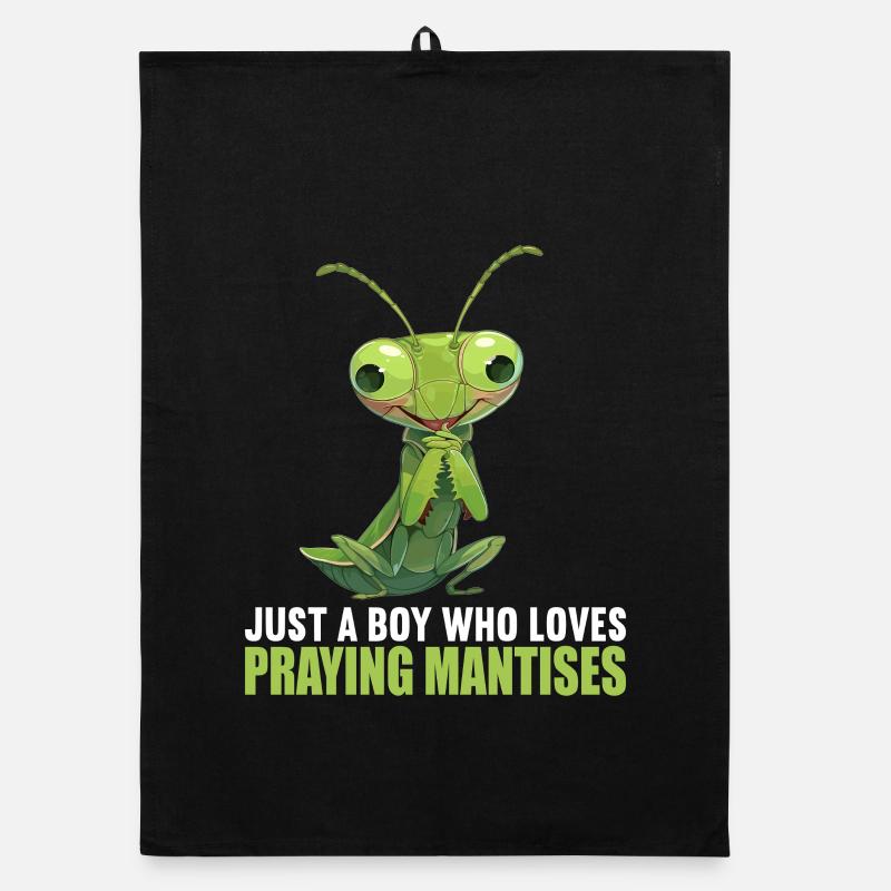 Praying mantises Praying mantis Organic dish towel