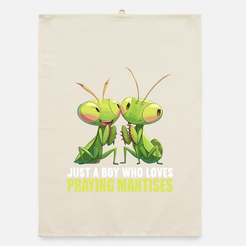 Praying mantises Praying mantis Organic dish towel