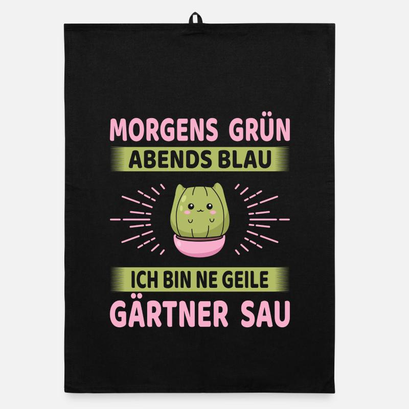 Gartenbau Gärtner Garten Gartenarbeit Sprüche Organic Geschirrtuch