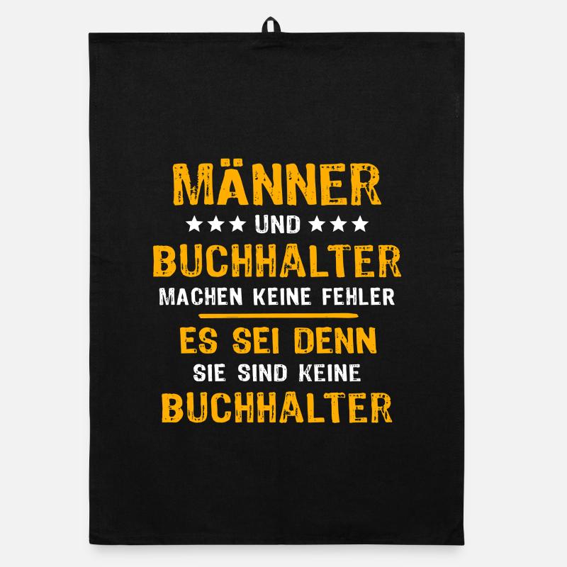 Buchhalter Spruch Organic Geschirrtuch