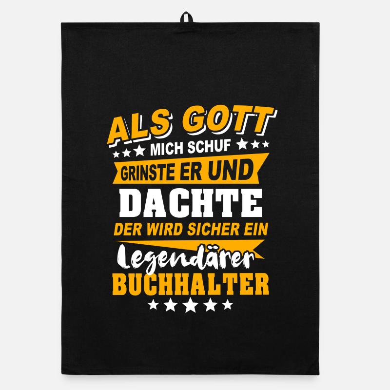 Buchhalter Sprüche Organic Geschirrtuch