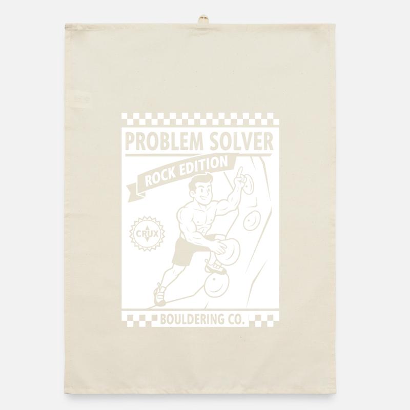 Problem Solver Rock Edition Kletterwand-Spaß Organic Geschirrtuch