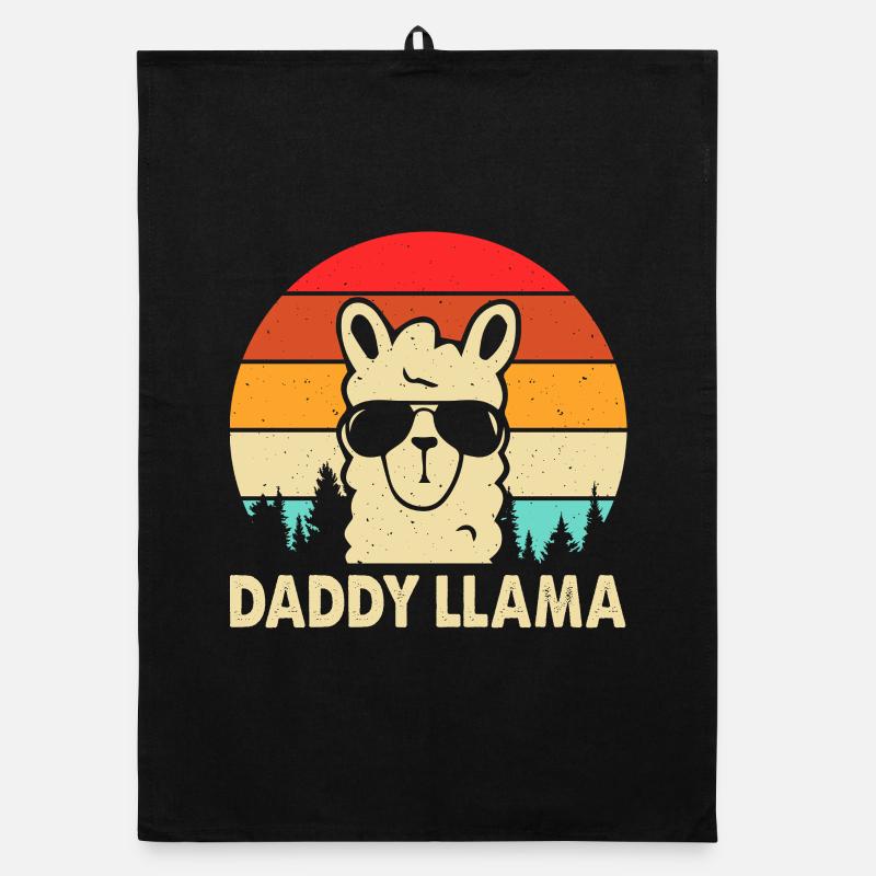 Daddy Llama Organic dish towel