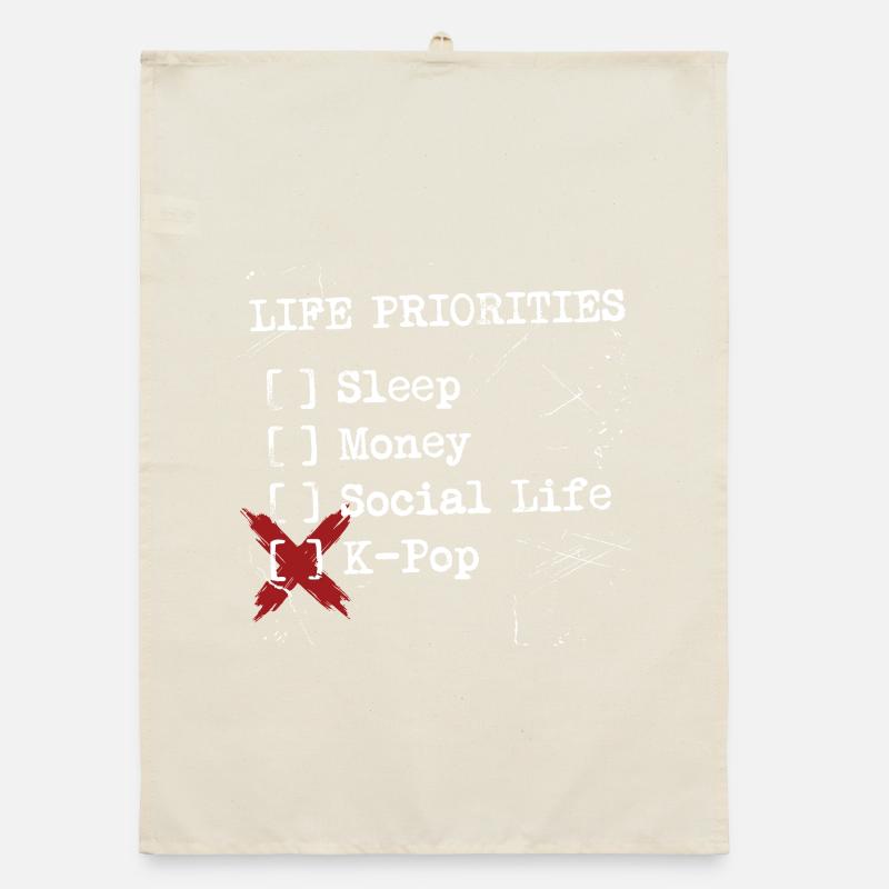 K-Pop Is My Only Priority Organic dish towel