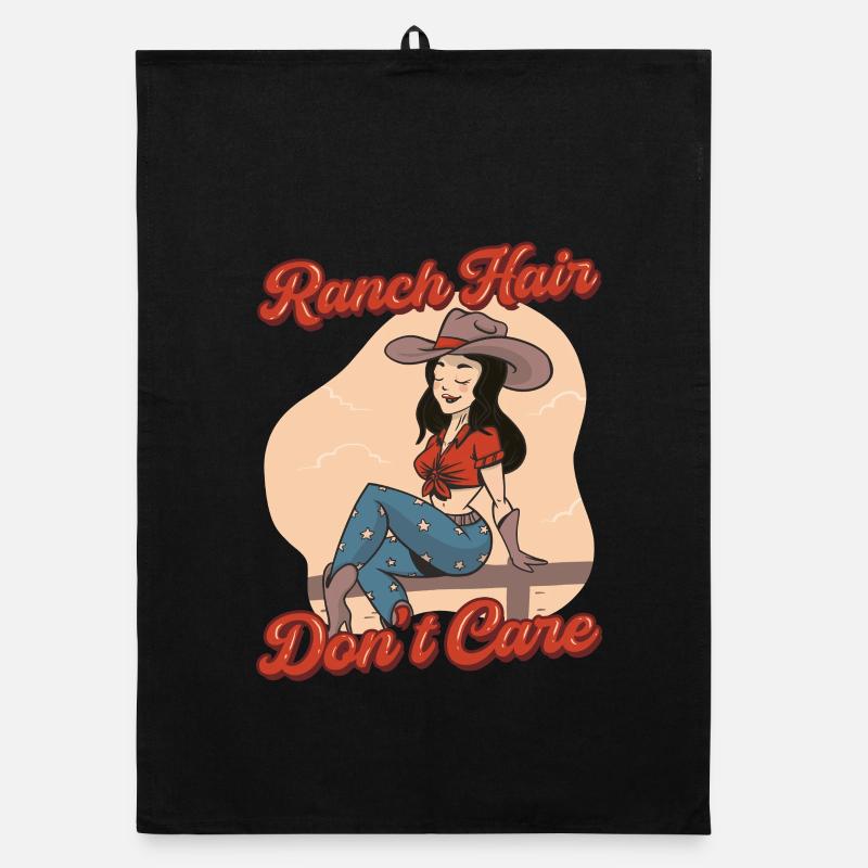 Ehefrau eines Bauern Mutter Ranch Hair Dont Care Organic Geschirrtuch