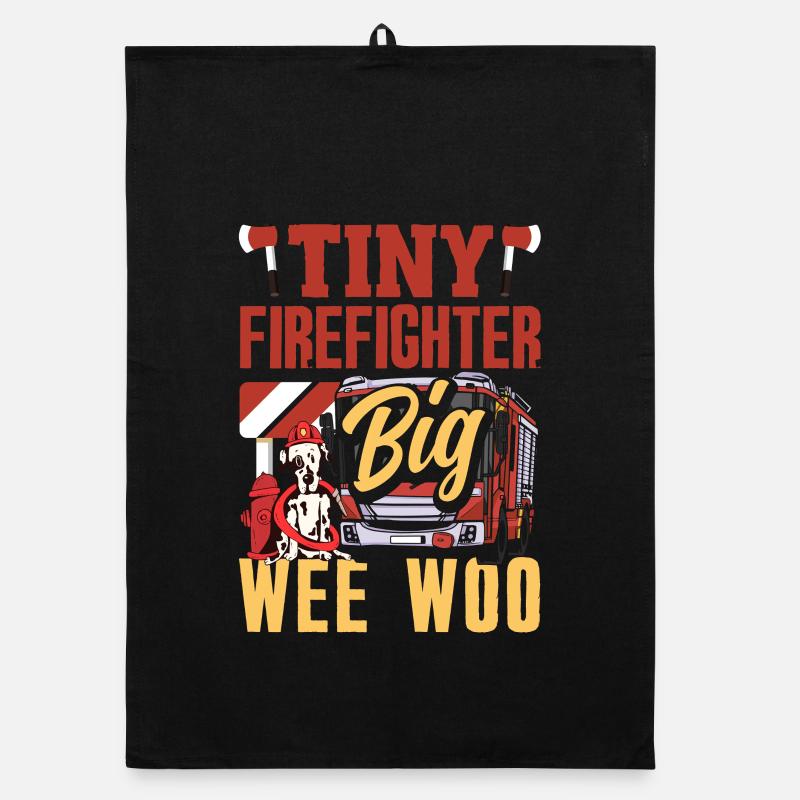Wee Woo Squad Fire Tiny Feuerwehrmann Organic Geschirrtuch