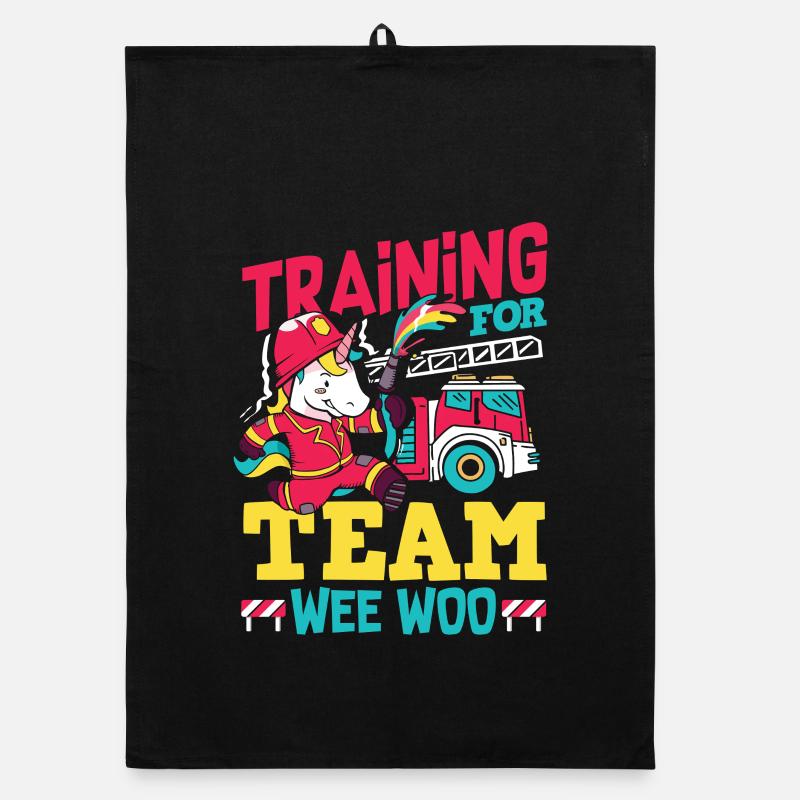 Wee Woo Squad Fire Tiny Feuerwehrmann Organic Geschirrtuch