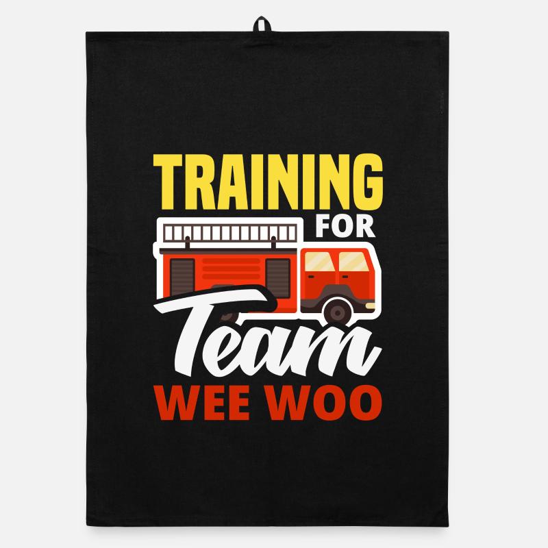 Wee Woo Squad Fire Tiny Feuerwehrmann Organic Geschirrtuch