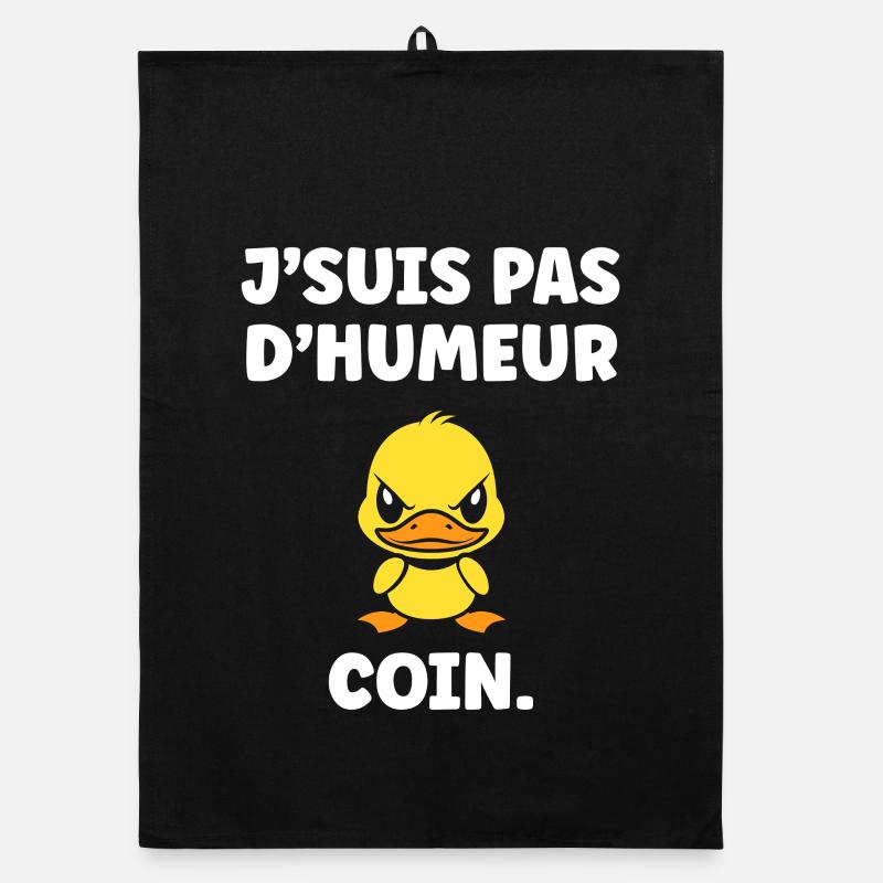 I'M NOT IN THE MOOD CORNER Organic dish towel