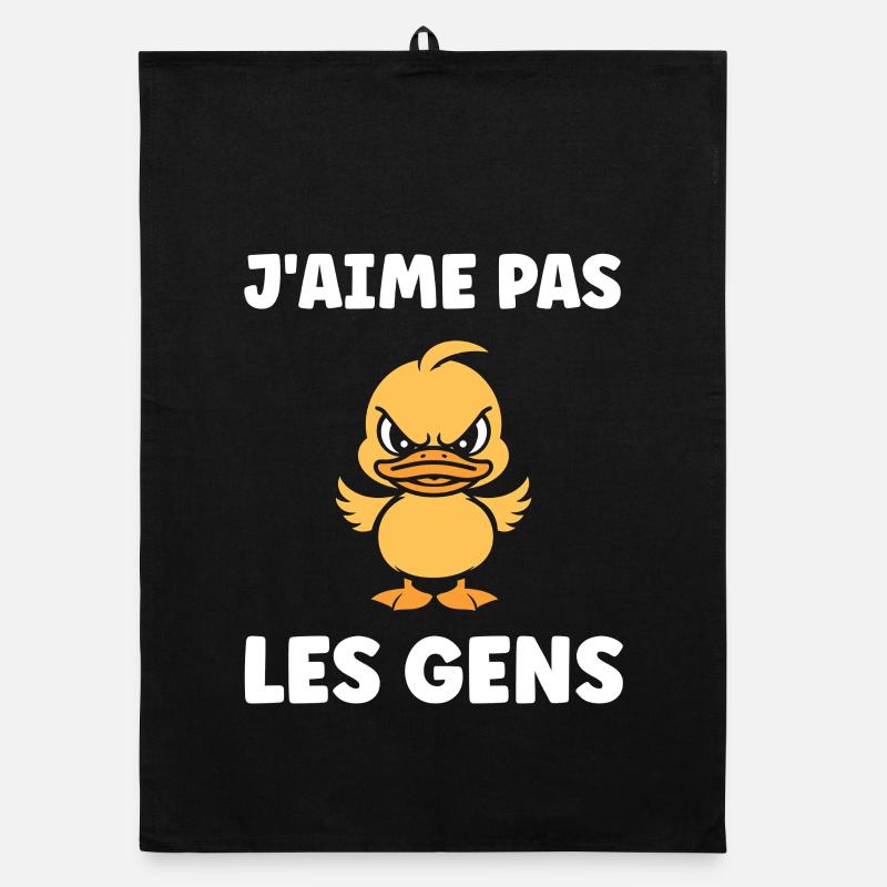 J'aime pas les gens canard Torchon bio