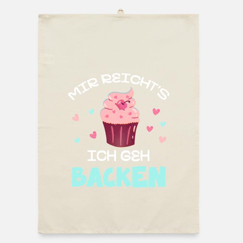 I've had enough: I'm going to bake cupcake Organic dish towel
