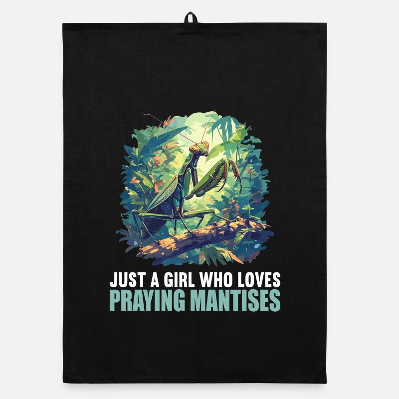 Praying mantises Praying mantis Organic dish towel