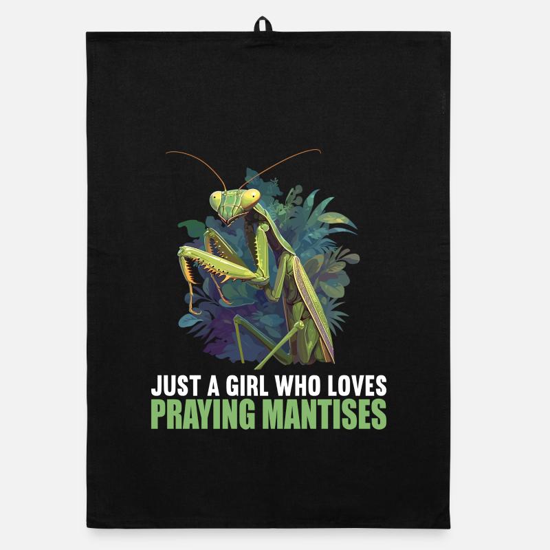 Gottesanbeterinnen Gottesanbeterin Organic Geschirrtuch