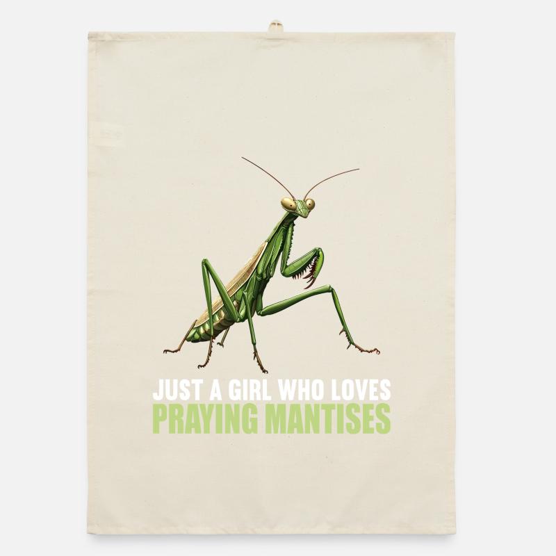 Gottesanbeterinnen Gottesanbeterin Organic Geschirrtuch