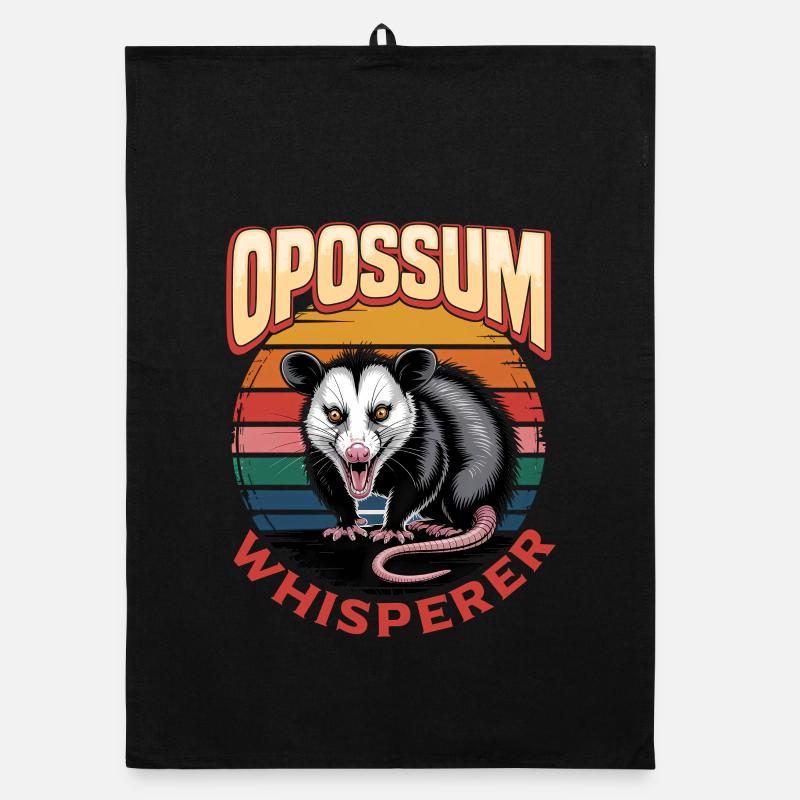 Funny Opossum Organic Geschirrtuch