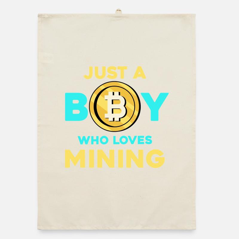Crypto Mining Boy – Bitcoin Passion Torchon bio