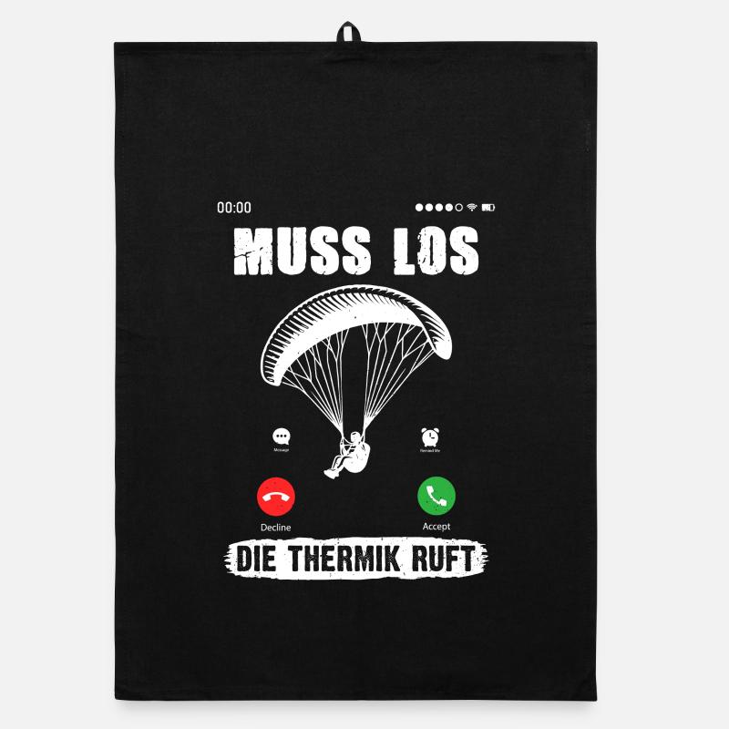 Paragliders MUST GO, THERMALS ARE CALLING Organic dish towel