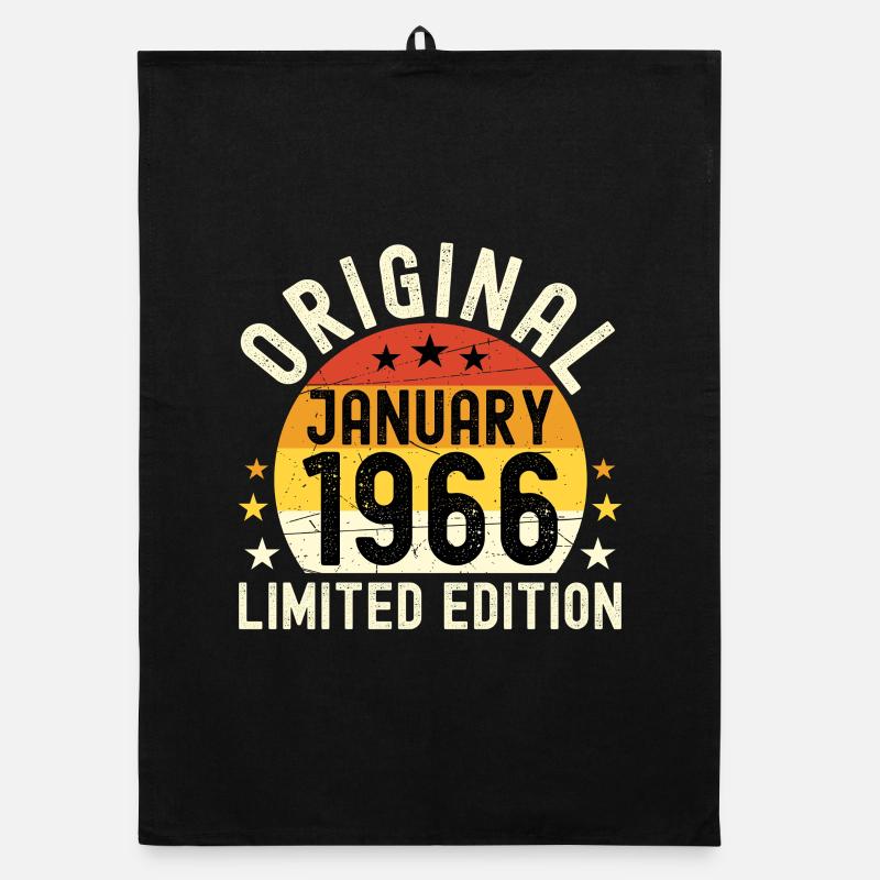 Anniversaire Janvier 1966 Limited Edition Original Torchon bio