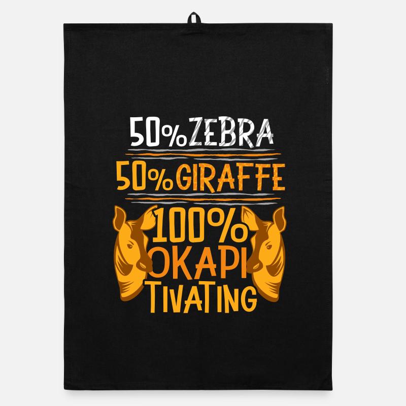 100% Okapi Tivating Organic dish towel