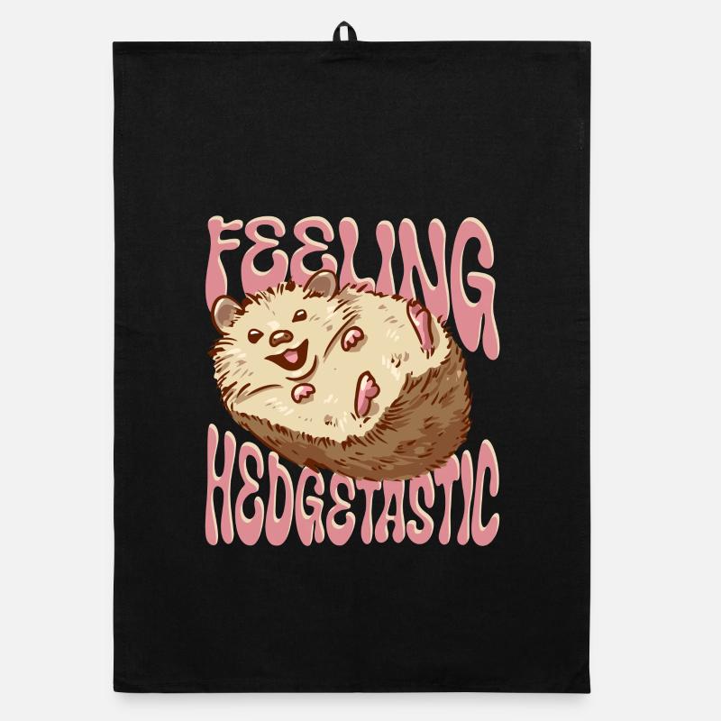 Igel Tag Hedgehog Day Feeling Hedgetastic Organic dish towel