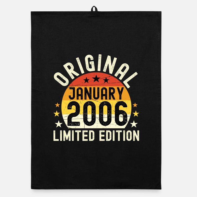 Anniversaire Janvier 2006 Limited Edition Original Torchon bio