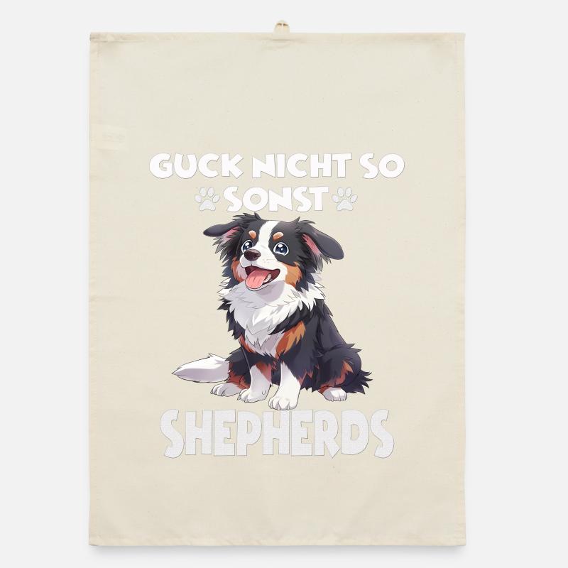 Australian Shepherd T Gassi Hundehalter Aussie Organic Geschirrtuch