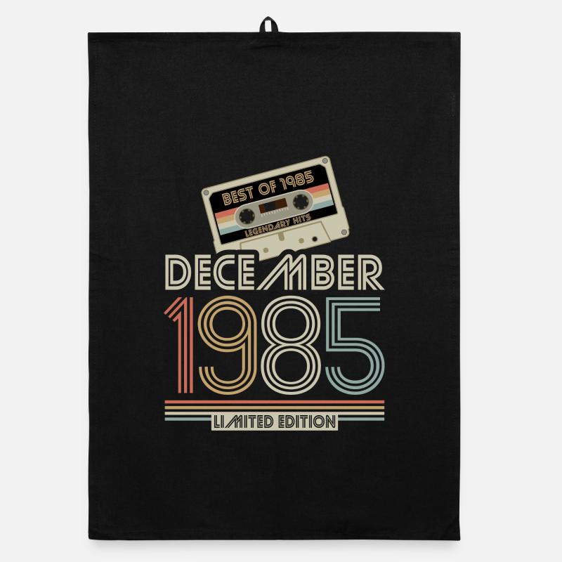 Limited Edition December 1985 Geburtstag Geschenk Organic Geschirrtuch