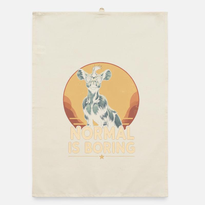 Okapi Tier Normal Is Boring Organic dish towel
