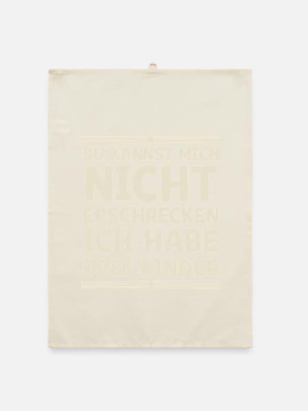 3 Children Mom Mom Dad Father - Organic dish towel - nature - Front