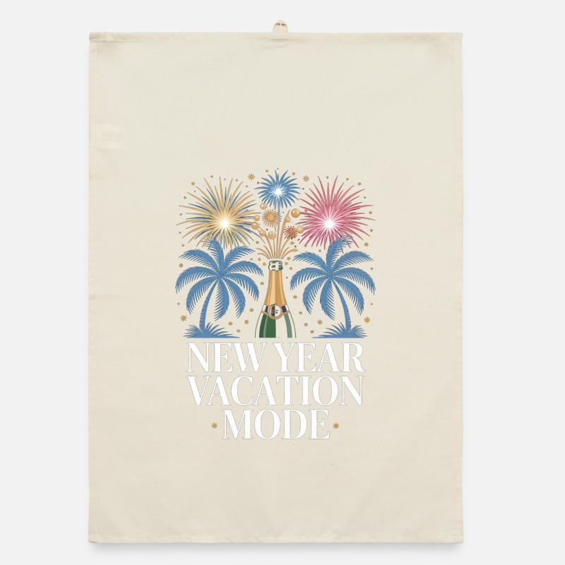 Neujahrsurlaubsmodus Organic Geschirrtuch