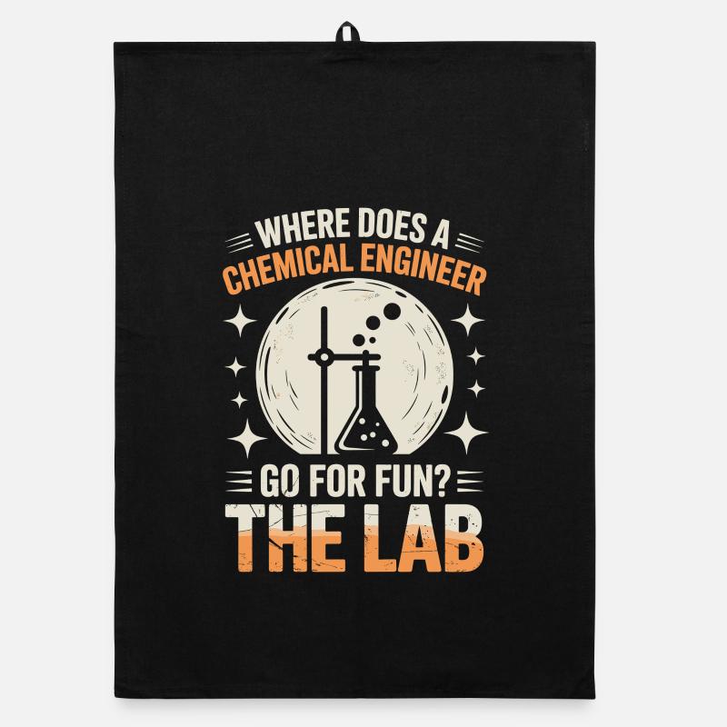 Proud engineering lab life Organic dish towel