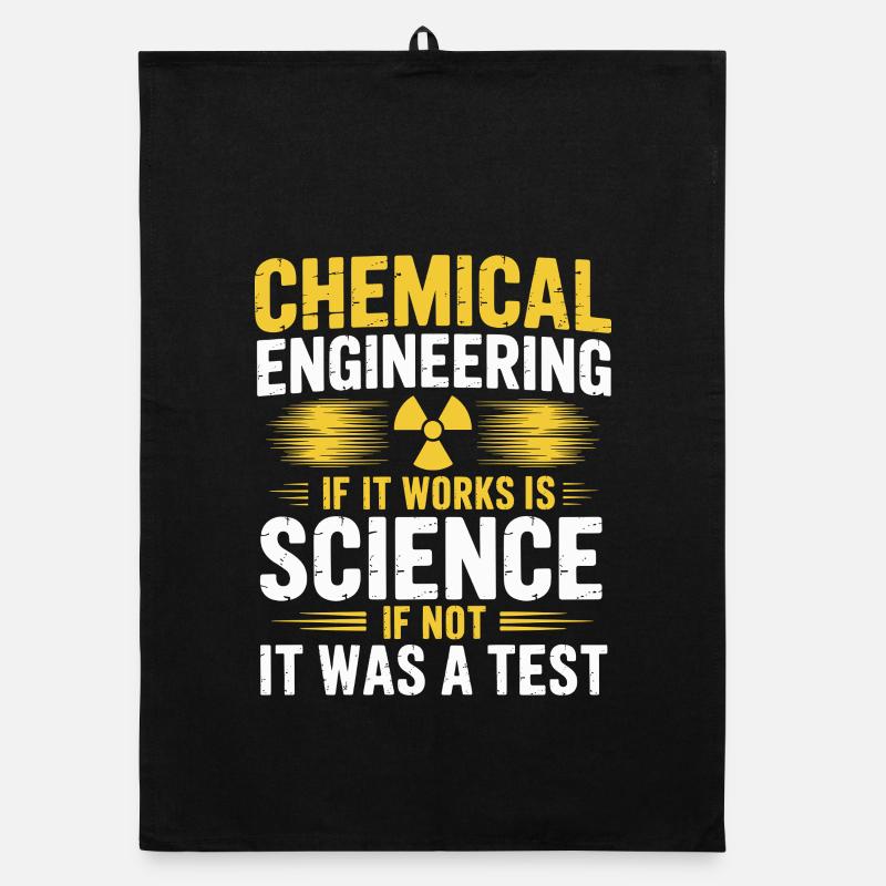Funny Chemical Engineer Science Humor Logic Organic dish towel