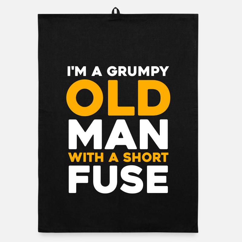 Grumpy Old Man with a Short Fuse Organic Geschirrtuch