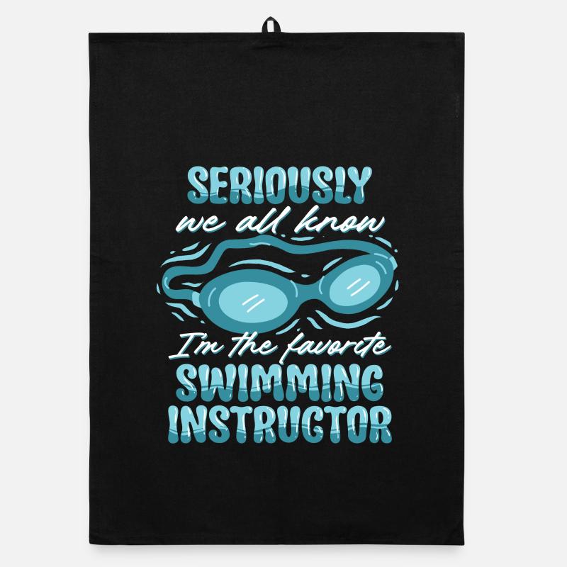 Swimming instructor Organic dish towel