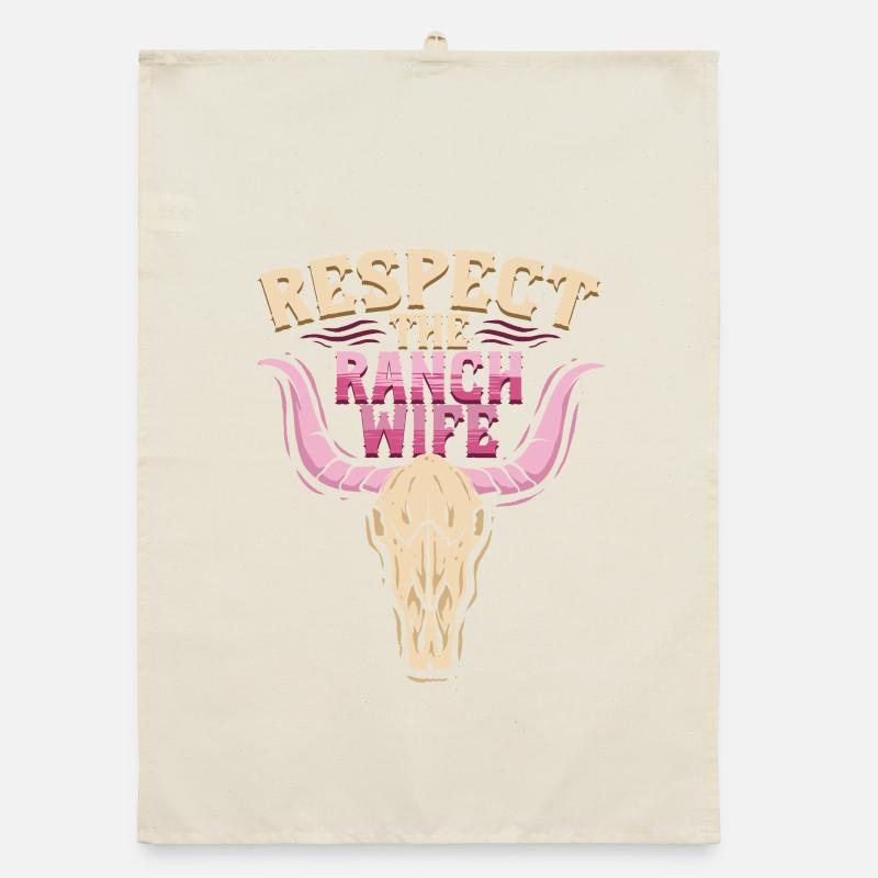 Ehefrau eines Bauern Mutter Organic Geschirrtuch